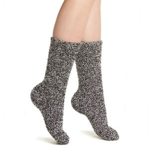 NWT Barefoot Dreams CozyChic Socks Black/White